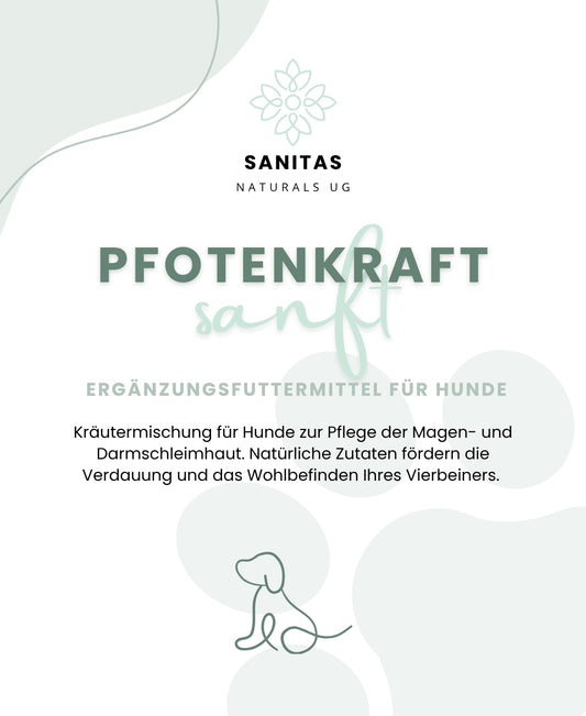 PFOTENKRAFT Sanft – Perfekte Ergänzung zu Balance – für besonders empfindliche Hunde