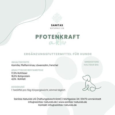PFOTENKRAFT Aktiv – Inhaltsstoffe