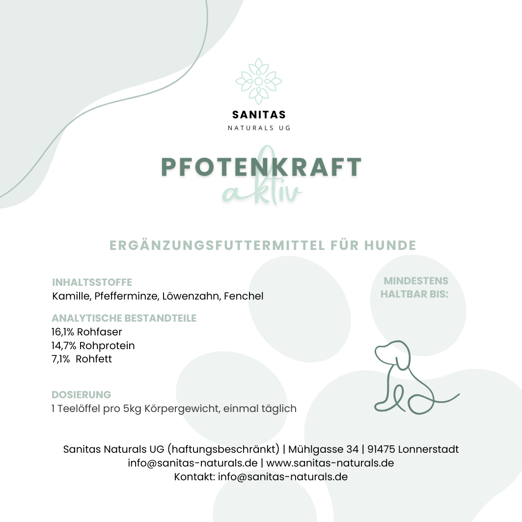 PFOTENKRAFT AKTIV – Kräuter-Quickstart – Der günstige Einstieg