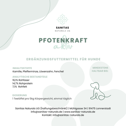 PFOTENKRAFT AKTIV – Kräuter-Quickstart – Der günstige Einstieg
